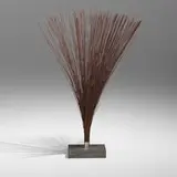 Harry Bertoia, Untitled (Monumental Spray), c. 1973, beryllium copper wire, granite, stainless steel