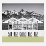 Johnston Marklee, Mountain House, 2024, digital print and paper collage on paper