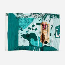 Bitches Design, Drawing Rooms daybed/screen, 2019, printed upholstery