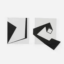 Katy Barkan, Untitled (Obelisk Studies), set of two, 2021, vinyl, polycarbonate