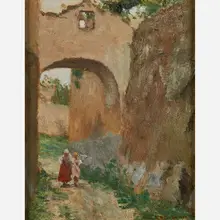 Cora Brooks, A Street in Ravello
