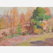 Ernest D. Roth, Autumn Landscape, Germany/USA