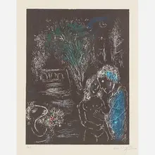 Green Tree by Marc Chagall, Russia/France, sold Nov 2018