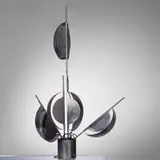 Jean-Pierre Vitrac, lamp, 1970, chrome-plated metal