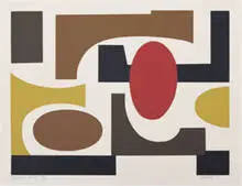 Dorothy Dehner, Egyptian Theme, 1970, screenprint on paper