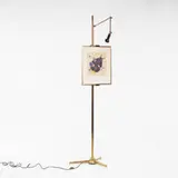 Arredoluce, easel lamp, c. 1958, brass