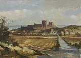 Ernest Hood, Bamburgh, oil on canvas