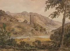 William Henry Nutter, Neidpath Castle, watercolour