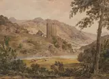 William Henry Nutter, Neidpath Castle, watercolour