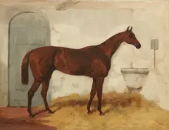 Harry Hall, Cossack, oil on canvas