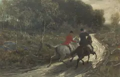 Two huntsmen by Fred Morris, offered May 2019