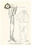 Martin Kippenberger, Ohne Titel, 1992, Bleistift auf Hotelbriefpapier (Fairmont Hotel San Francisco)