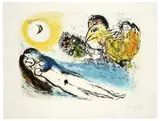 Marc Chagall, Bonjour sur Paris, 1952, Farblithographie auf Velin
