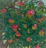 Osmar Schindler, Äpfel im Baum