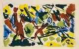 Ohne Titel by Ernst Wilhelm Nay, 1952, Aquarell, Tusche und Bleistift auf Bütten, sold Nov 2015