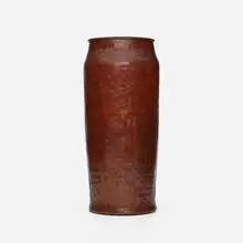 Dirk Van Erp, Warty floor vase, c. 1925, handwrought copper