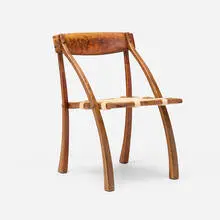 Arthur Espenet Carpenter, Wishbone chair, 1980, claro walnut, rawhide
