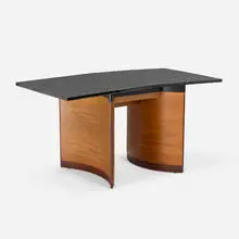Kem Weber, Coffee table from the Walt Disney Studios, Burbank, CA, 1939-40, Bakelite, natural and ebonized ash