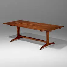Sam Maloof, Dining table from The Huntington, San Marino, 1967, walnut