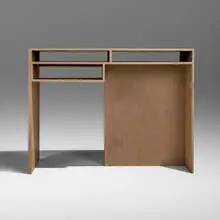 Rudolph M. Schindler, Important desk from the Gingold Commission, c. 1945, painted cedar plywood