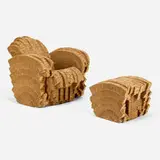 Frank Gehry, Little Beaver chair and ottoman