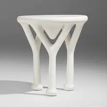 John Dickinson, Y table, model 118, c. 1976, lacquered resin