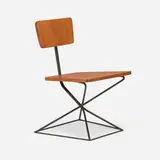 Luther Conover, Rare Pacifica Group chair, 1947-1952, mahogany, iron