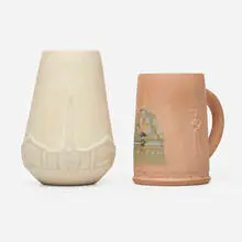 Walrich Pottery, Vase, c. 1925, bisque earthenware