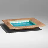 Glen Lukens, Plate, c. 1940, partially glazed earthenware