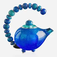 Kristina Logan, Turquoise Teapot sculpture