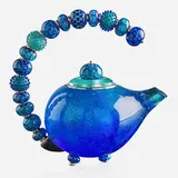 Kristina Logan, Turquoise Teapot sculpture