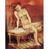 Aaron Bohrod, Untitled (Nude on Bench)