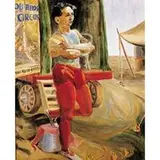 D.W. Brown, Untitled (Circus Performer), c. 1940, oil on canvas