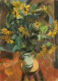 Rolf Nesch, Stillleben mit Sonnenblumen