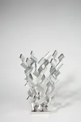Radoslav Kratina, Variabile. 1980er Jahre, Objekt mit 63 beweglichen Quadern aus Aluminium