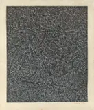 Mark Tobey, Dark and Light, 1959, Tempera auf Papier, auf Japan aufgezogen