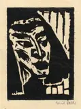 Emil Nolde, Ägypterin I, 1910, Holzschnitt auf Papier
