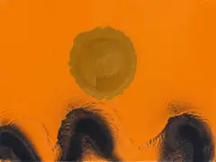 Clear skies by Otto Piene, 1988, Mischtechnik auf Leinwand, sold May 2014