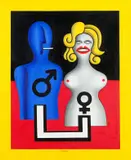 Hans Ticha, Blonde, 2008, Öl auf Leinwand