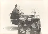 David Hockney, Henry at table, 1976, Lithografie auf Arches-Velin