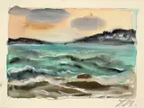 Otto Dix, Bodensee (Wellen)“. 1950er Jahre