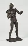 Der Boxer Erich Brandl by Renée Sintenis, 1925, Bronze mit schwarzbrauner Patina. Höhe: 40,8 cm (16 ⅛ in.), sold May 2011