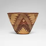 Native American, Pit River basket, c. 1910, woven jute