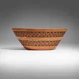 Native American, Yokuts basket with snake bands