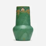 Vase by Frederick Hurten Rhead for Arequipa Pottery, 1911-13, glazed earthenware with squeeze-bag decoration, sold Sep 2024