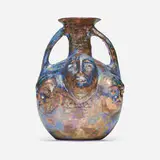 Beatrice Wood, Handled vase with faces