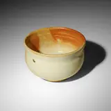 Tea bowl by Toshiko Takaezu, c. 1985, glazed porcelain, sold Jul 2024