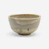 Tea bowl by Toshiko Takaezu, c. 1985, glazed stoneware, sold Jul 2024