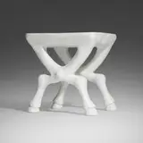 John Dickinson, X-Leg table, c. 2010, fiberglass-reinforced concrete