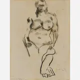 Michael Goldberg, Untitled (Sketch of a Woman)